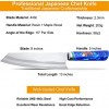 Chef Knife Fukep 8 Inch Japanese Chef Knife Professional Kiritsuke Knife Mid-range Stainless Steel 440c with Attractive Resin Wood Handle Super High Cost-Performance Kitchen Knives