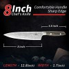 Chef's Knife 8 Inch Professional Kitchen Knife High Carbon Stainless Steel Ergonomic Handle Ultra Sharp Cooking Knife for Kitchen & Restaurant