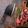 Classical Butcher Knife Professional Damascus Chef Kitchen Knives for Cooking Outdoor Cooking Meat Knife with Leather Sheath