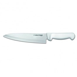 Dexter-Russell Basics P94801B 8" Cooks Knife with White Polypropylene Handle
