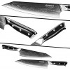 enowo Damascus Chef Knife 8 Inch with Premium G10 Handle&Triple Rivet,Razor Sharp Kitchen Knife Japanese VG-10 Stainless Steel,Gift Box,Ergonomic,Superb Edge Retention Stain & Corrosion Resistant