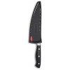 Farberware 5173577 Edgekeeper 8 Inch Forged Triple Riveted Chef Knife with Self-Sharpening Sleeve Black