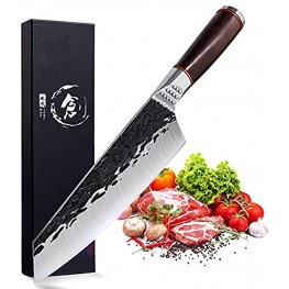 Kiritsuke Chef Knife 7" Handmade Forged Kitchen Knives Germany Steel Butcher Meat Vegetable Cooking Knifes for Restaurant or Family