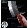 Kitory Cleaver Knife 7'' Forged Sharp Meat and Vegetable Chopping Knife Chopper Serbian Chef Knife Butcher Knife High Carbon Steel Full Tang Blade Ergonomic Handle Kitchen Knife for Home&Restaurant