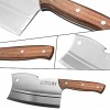 Kitory Meat Cleaver Butcher Knife Bone Cutter Multi-Purpose Dual Edges Heavy Duty Kitchen Chopper Knife for Bone Meat Vegetable Chinese Chefs Knife with Ergonomic Pearwood Handle