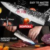 KONOLL Chef Knife Japanese 8 Inch Professional Kitchen Knives forged in fire Carbon Steel Razor Sharp For Chefs