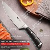 MAD SHARK Professional 8 Inch Chef Knife German Military Grade Composite Steel ULTRA-SHARP Kitchen Vegetable Cutting Chopping Meat Slicing Cooking Knife High Carbon Stainless Steel