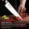 MAD SHARK Professional 8 Inch Chef Knife German Military Grade Composite Steel ULTRA-SHARP Kitchen Vegetable Cutting Chopping Meat Slicing Cooking Knife High Carbon Stainless Steel