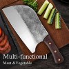 Meat and Vegetable Cleaver Knife High Carbon Steel Serbian Chef Knife Full Tang Sharp Kitchen Butcher Knife