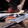 Meat and Vegetable Cleaver Knife High Carbon Steel Serbian Chef Knife Full Tang Sharp Kitchen Butcher Knife
