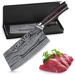 Meat cleaver,7 Inch German High Carbon Stainless Steel Chopper Knife,Multipurpose Chef Knife for Home and Kitchen with Ergonomic Handle Meat knife