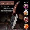 Men with The Pot Knife Viking Knives Butcher Knives Japanese Chef Knife Boning Knife Japaknives Husk Meat Cleaver for Kitchen or Camping