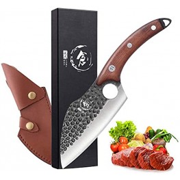 Men with The Pot Knife Viking Knives Butcher Knives Japanese Chef Knife Boning Knife Japaknives Husk Meat Cleaver for Kitchen or Camping