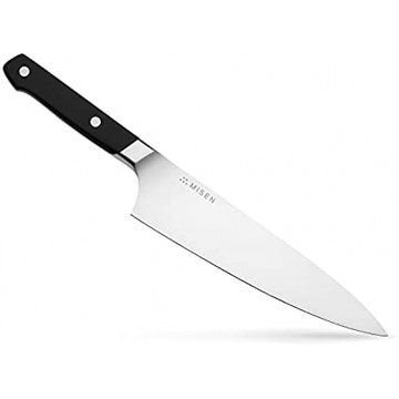 Misen Chef Knife 8 Inch Professional Kitchen Knife High Carbon Steel Ultra Sharp Chef's Knife Black