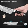 MOSFiATA Chef Knife 10 Inch Super Sharp Professional Kitchen Knife with Finger Guard in Gift Box German High Carbon Stainless Steel EN.4116 Cooking Knife with Micarta Handle