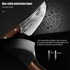 SAWKIT Boning Butcher Knife Meat Cleaver Knives High Carbon Steel with Leather Sheath Hand Forged Fillet Knife Chefs Knives with for Vegetable Kitchen BBQ Camping Hiking