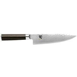 Shun Classic 8” Chef’s Knife with VG-MAX Cutting Core and Ebony PakkaWood Handle; All-Purpose Blade for a Full Range of Cutting Tasks with Curved Blade for Easy Cuts; Cutlery Handcrafted in Japan