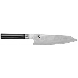 Shun Classic 8-Inch Kiritsuke Kitchen Knife; Chef’s Knife With 68 Layers of Stainless Damascus Steel Cladding; Handcrafted in Japan; Multi-purpose Knife Handles Full Range of Kitchen Tasks