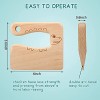 Sosation 2 Pieces Wooden Kids Knife for Cooking Children's Safe Knives Wooden Kids Knife for Cooking and Cutting Veggies Fruits Cute Fish and Crocodile Shape Kitchen Tool for 2-10 Years Old Kid