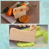 Sosation 2 Pieces Wooden Kids Knife for Cooking Children's Safe Knives Wooden Kids Knife for Cooking and Cutting Veggies Fruits Cute Fish and Crocodile Shape Kitchen Tool for 2-10 Years Old Kid