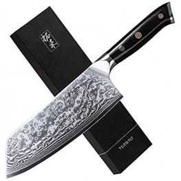 Turwho Professional Cleaver Knife 7.5 Inch Classic Damascus pattern Japanese VG-10 Steel