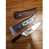Universal Fit Chef Knife Sheath 8 Inch x 2 Inch leather- By Chef Defender Blade Protection