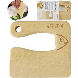 Wooden Kids Knife for Cooking Safe Cutting Veggies Fruits Kids Kitchen Tools ages 2-5