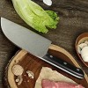XYJ 3CR13 Stainless Steel Butcher Knife with Damascus Laser Pattern Blade Full Tang Serbian Chef Knife Cleaver for Meat Fish Vegetable Cooking Accessory Tools
