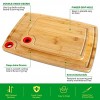 2 Pack Bamboo Cutting Board Set,Chopping Board Set,Wood Cutting Board Set Heavy Duty Heavy Duty Serving Tray with Hook Large Cutting Board Bamboo Set Small Cutting Board Wood for Meat & Vegetables