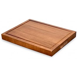 Acacia Wood Cutting Board for Kitchen Reversible Large Wooden Kitchen Chopping Boards 1.3 Inch Thick with Juice Groove and 3 Compartments as Cheese Board for Meat and Vegetables