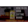 Bamboo Cutting Board Oil 12oz by CLARK'S Enriched Lemongrass Extract Food Grade Special Formula for Kitchen Butcher Blocks and Chopping Board