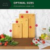 Bamboo Cutting Board Set with Juice Groove 3 Pieces Wood Cutting Boards for Kitchen Wood Cutting Board Set Kitchen Chopping Board for Meat Butcher Block Cheese and Vegetables