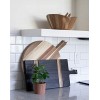 Chloe and Cotton Acacia Wood Diameter 16 Inch Oversized Serving Board | Large Cheese Board | Charcuterie Board for Serving Cheese Meat Crackers and Wine | Unique Gift Round Cutting Board