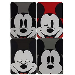 Disney Mickey Mouse Flexible Cutting Boards 4 Pack – Each Chopping Board Features Cute Mickey Mouse Patterns – Measures 8 x 11 Inches – BPA Free Dishwasher Safe – Ideal for Home Chefs