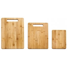 Farberware 5190597 Farberware 3-Piece Bamboo Cutting Board Set of 3 Assorted Sizes Brown
