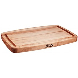 John Boos Block CB1050-1M2014150 Maple Wood Oval Cutting Board with Juice Groove 20 Inches x 14 Inches x 1.5 Inches 12 pounds