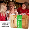 K BASIX Bamboo Cutting Board Set Juice Groove 3 Pcs Premium Quality Organic Wood Cutting Board for Kitchen Chopping Board for Meat & Veggies 100% Natural Serving Trays