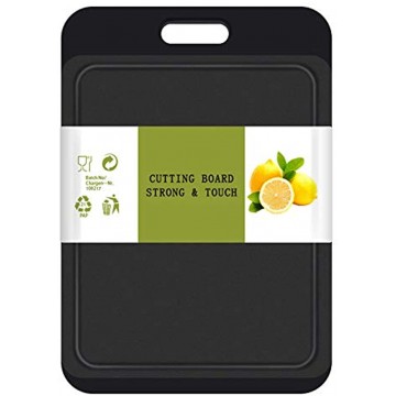 Kitchen Cutting Board 14 Inch x 9.5 Inch Thick Board Juice Grooves Easy Grip Handle BPA Free Dishwasher Safe Non Porous Professional