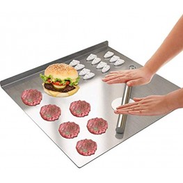 LandHope Large Cutting Board 304 Stainless Steel Cutting Board Metal Baking Mat Non Stick Thick Board Cutting Fruit Vegetable Meat Kneading Rolling Bread Pizza Biscuits Dough Sturdy Kitchen