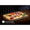 Mohy Bamboo Butcher Block – Reversible with Juice Groove and Handles Heavy Duty Cutting board Kitchen Chopping Board for Meat Cheese and Vegetables – Extra Large Thick and Durable