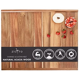 Premium Acacia Wood Cutting And Pastry Board 28x22 in Extra Large Non-Stick Board for Easy Chopping and Food Preparation Perfect For Your Fresh Homemade Bread Pasta Or Pizza