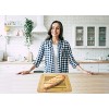 RoyalHouse Large Bamboo Bread Cutting Board with Crumb Tray