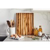 Sonder Los Angeles Large Teak Wood Cutting Board with Juice Groove Reversible 18x14x1.25 in Gift Box Included