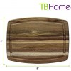TB Home 8 Acacia Wood Serving & Cutting Board with Juice Groove