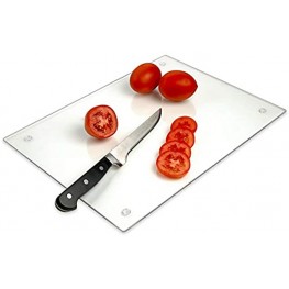 Tempered Glass Cutting Board – Long Lasting Clear Glass – Scratch Resistant Heat Resistant Shatter Resistant Dishwasher Safe. XLarge 16x20