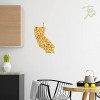 Totally Bamboo Destination California State Shaped Serving and Cutting Board Includes Hang Tie for Wall Display