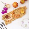 Totally Bamboo Destination Puerto Rico Shaped Serving and Cutting Board Includes Hang Tie for Wall Display
