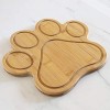 Totally Bamboo Paw Shaped Bamboo Serving And Cutting Board 11 x 10 Natural