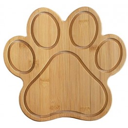 Totally Bamboo Paw Shaped Bamboo Serving And Cutting Board 11" x 10" Natural