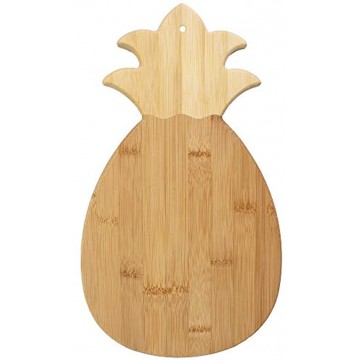Totally Bamboo Pineapple Shaped Bamboo Serving and Cutting Board 14-3 8 x 7-1 2